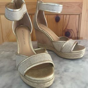 Golden Antonio Melani Wedges